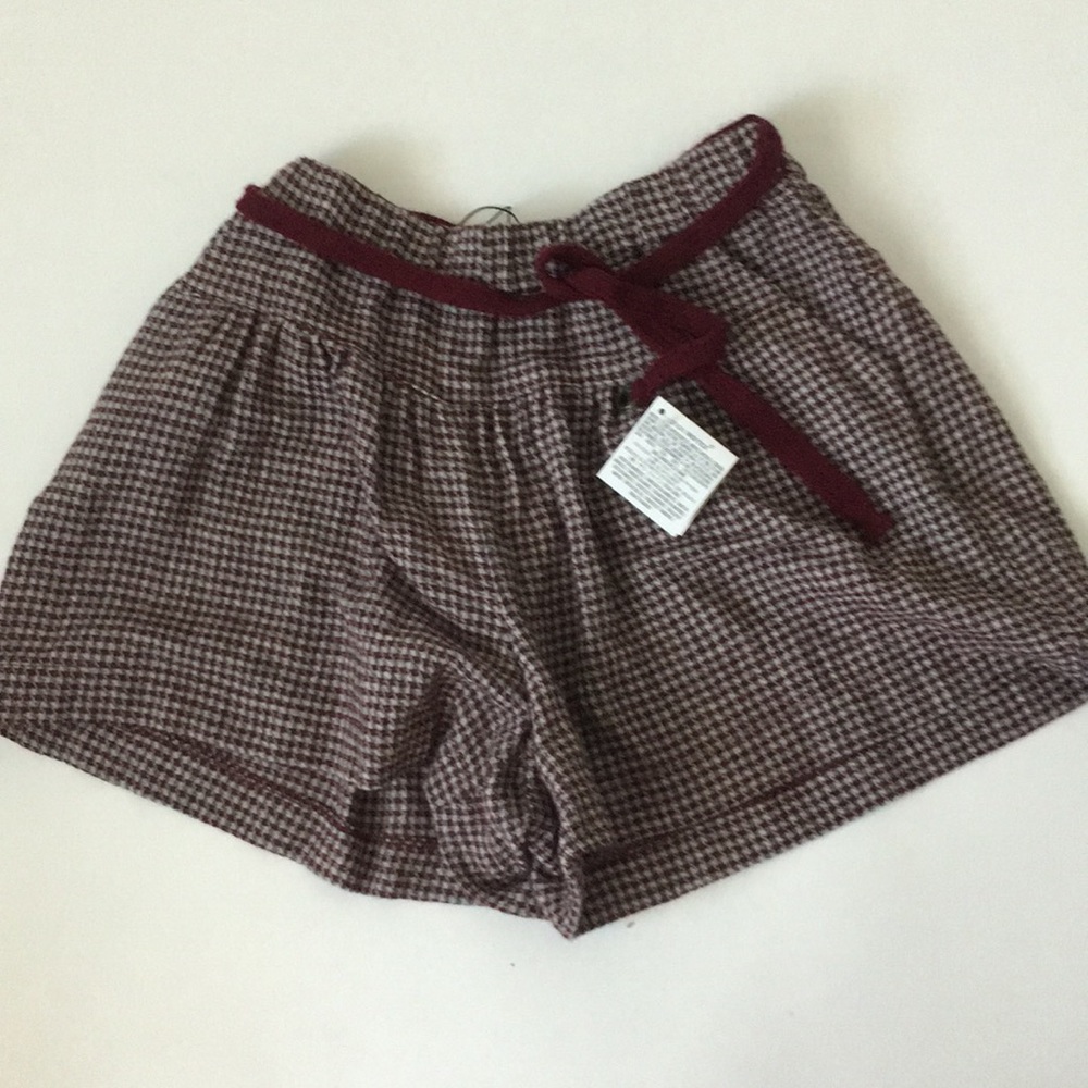 Zara girls gingham shorts
